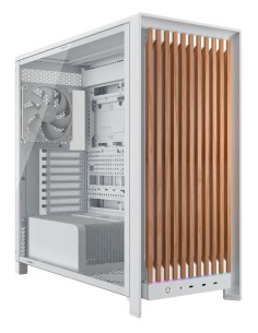 Corsair FRAME 5000D WOOD RS Midi Tower Nuez, Blanco