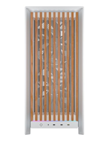 Corsair FRAME 5000D WOOD RS Midi Tower Nuez, Blanco