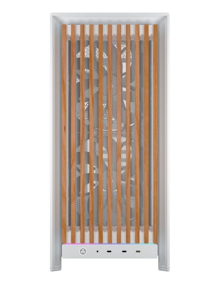 Corsair FRAME 5000D WOOD RS Midi Tower Nuez, Blanco