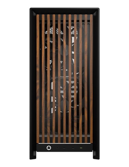 Corsair FRAME 5000D WOOD RS Midi Tower Negro, Nuez