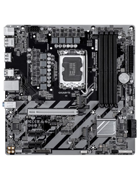 GIGABYTE B860M D3W Placa Base – CPUs Intel Core Ultra Series, VRM de 4+1+2 fases, hasta 9066 MHz DDR5, 2x PCIe 4.0 M.2, LAN 1