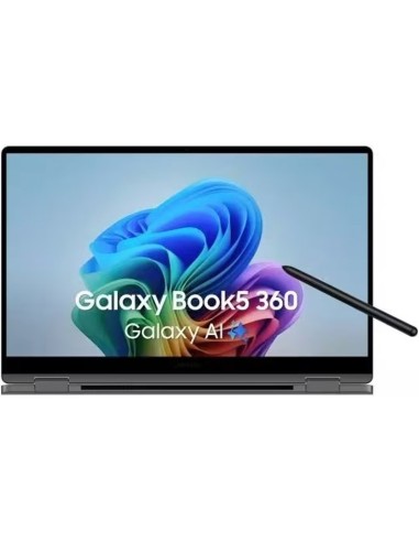 "SAMSUNG PORTATIL GALAXY BOOK5 360, INTEL CORE ULTRA 5 226V, PANTALLA (15.6"") TACTIL FULL HD, 16GB LPDDR5X-SDRAM, 512GB SSD