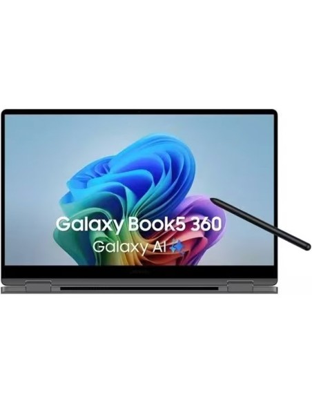 "SAMSUNG PORTATIL GALAXY BOOK5 360, INTEL CORE ULTRA 5 226V, PANTALLA (15.6"") TACTIL FULL HD, 16GB LPDDR5X-SDRAM, 512GB SSD