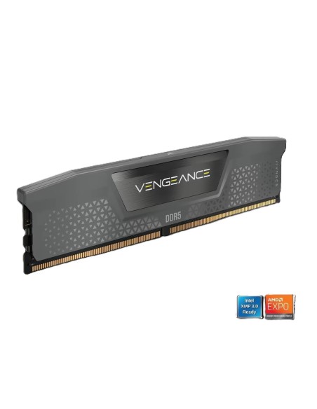 MEMORIA CORSAIR DDR5 16GB 1X16GB PC6000 VENGEANCE GRIS CMK16GX5M1D6000Z38