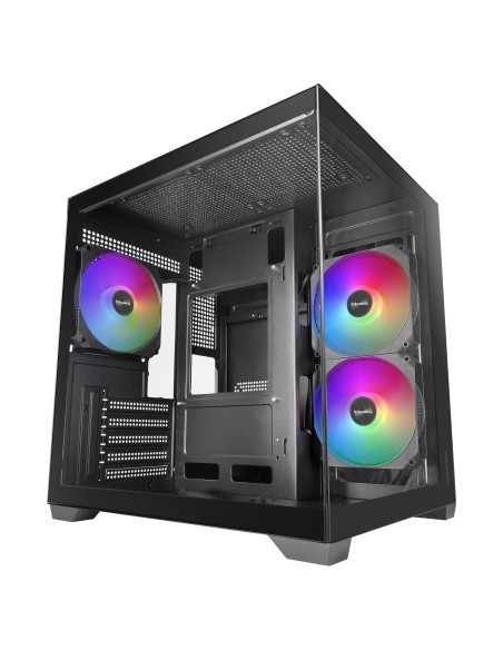 Mars Gaming MCVIEW3 carcasa de ordenador Mini Tower Negro