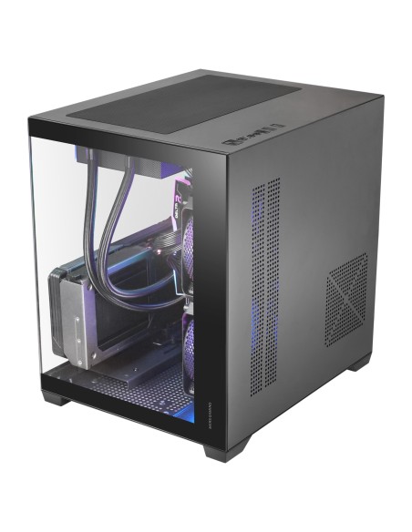 Mars Gaming MCVIEW3 carcasa de ordenador Mini Tower Negro