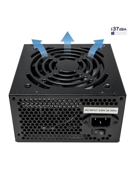 UNYKAch Fuente de Alimentación ATX 550W MAX Office Line Negra