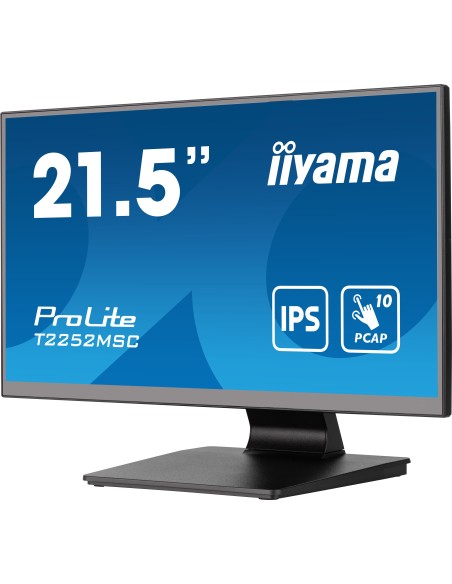 iiyama ProLite T2252MSC-B2 pantalla para PC 54,6 cm (21.5") 1920 x 1080 Pixeles Full HD LCD Pantalla táctil Negro