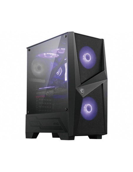 MSI MAG Forge 100M Midi Tower Negro, Transparente