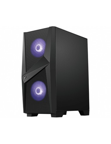 MSI MAG Forge 100M Midi Tower Negro, Transparente