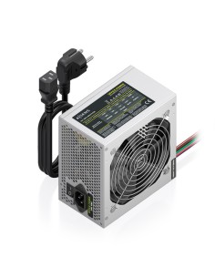AISENS Fuente Alimentacion ATX 500W con Cable de Alimentacion OEM, Plata