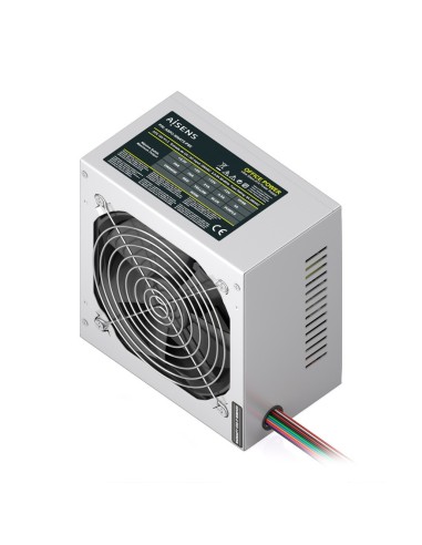 AISENS Fuente Alimentacion ATX 500W con Cable de Alimentacion OEM, Plata