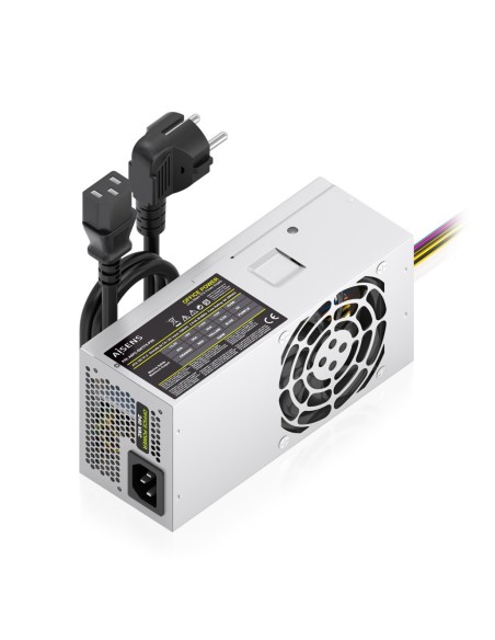 AISENS Fuente Alimentacion TFX 500W con Cable de Alimentacion OEM, Plata