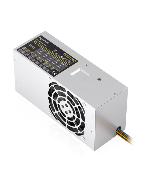 AISENS Fuente Alimentacion TFX 500W con Cable de Alimentacion OEM, Plata
