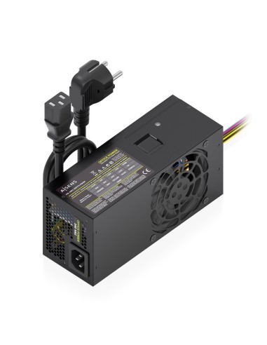 AISENS Fuente Alimentacion TFX 500W con Cable de Alimentacion OEM, Negra