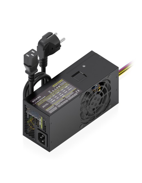 AISENS Fuente Alimentacion TFX 500W con Cable de Alimentacion OEM, Negra