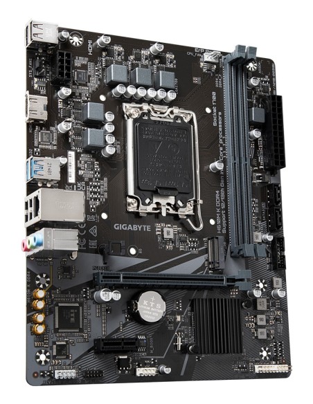 GIGABYTE H610M K DDR4 Placa base - Compatible con procesadores Intel Core 14th Gen CPUs, 3+1+1 Phases Hybrid Power Design, up