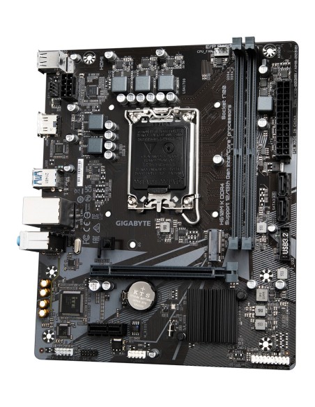 GIGABYTE H610M K DDR4 Placa base - Compatible con procesadores Intel Core 14th Gen CPUs, 3+1+1 Phases Hybrid Power Design, up