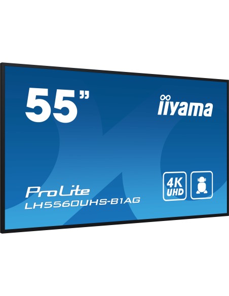 iiyama LH5560UHS-B1AG pantalla de señalización Pizarra de caballete digital 138,7 cm (54.6") LED Wifi 500 cd   m² 4K Ultra HD