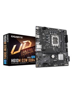 GIGABYTE H610M D3W DDR4 Placa base - Compatible con procesadores Intel Core de 14ª generación, VRM de 5+1+1 fases, hasta 3200