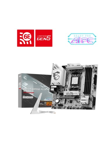 MSI B850M GAMING PLUS WIFI6E placa base AMD B850 Zócalo AM5 micro ATX