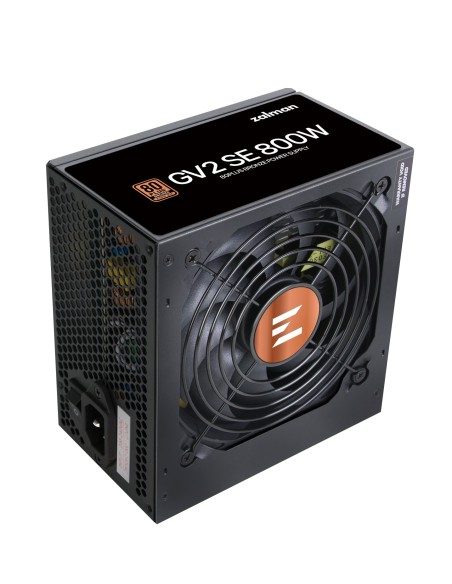 Zalman GV2SE unidad de fuente de alimentación 800 W 20+4 pin ATX ATX Negro