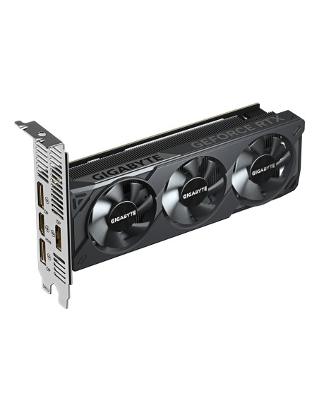 GIGABYTE GeForce RTX 5060 OC Low Profile 8G Tarjeta Gráfica - 8GB GDDR7, 128bit, PCI-E 5.0, 2512 MHz Frecuencia del núcleo, 3 x