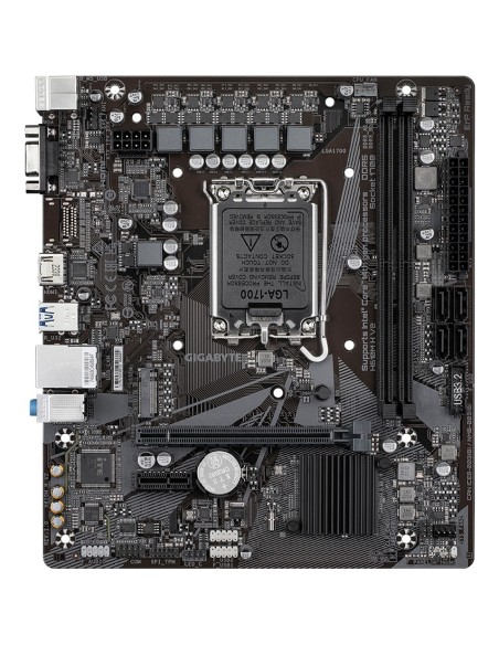 GIGABYTE H610M H V2 Placa base - Compatible con procesadores Intel Core 14th CPUs, 4+1+1 Hybrid Digital VRM, up to 5600MHz