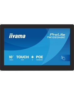 iiyama TW1023ASC-B3P pantalla de señalización Diseño de quiosco 25,6 cm (10.1") Wifi 385 cd   m² WXGA Negro Pantalla táctil 2