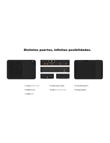 Leotec LEMPC23 PC estación de trabajo barebone Cubo Negro N150 3,6 GHz