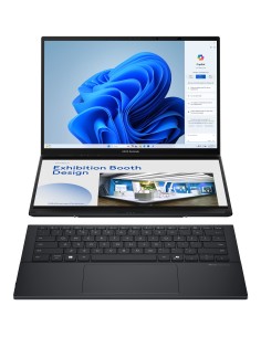 ASUS Zenbook Duo OLED UX8406CA-QL336W - Ordenador Portátil 14" WUXGA (Intel Core Ultra 7 255H, 32GB RAM, 1TB SSD, Arc 140T, 2