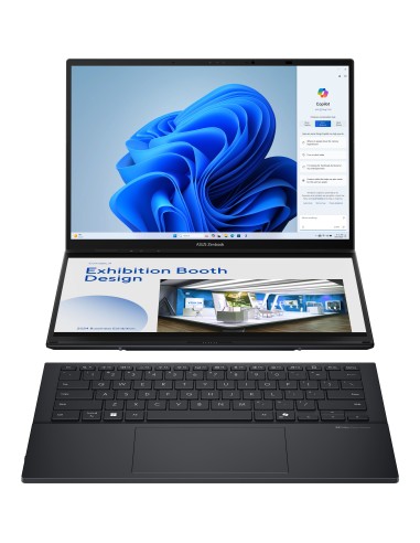 ASUS Zenbook Duo OLED UX8406CA-QL336W - Ordenador Portátil 14" WUXGA (Intel Core Ultra 7 255H, 32GB RAM, 1TB SSD, Arc 140T,