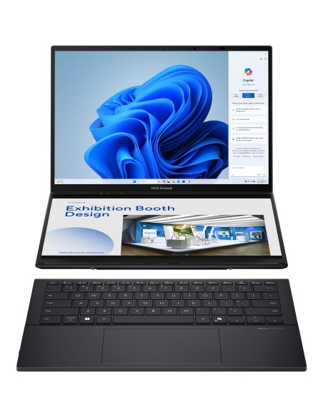 ASUS Zenbook Duo OLED UX8406CA-QL336W - Ordenador Portátil 14" WUXGA (Intel Core Ultra 7 255H, 32GB RAM, 1TB SSD, Arc 140T,