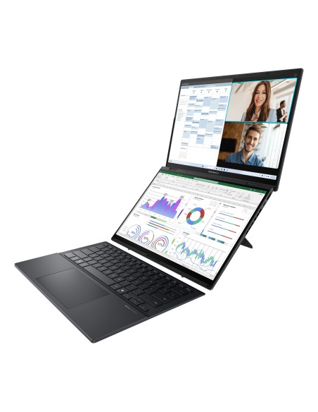 ASUS Zenbook Duo OLED UX8406CA-QL336W - Ordenador Portátil 14" WUXGA (Intel Core Ultra 7 255H, 32GB RAM, 1TB SSD, Arc 140T,