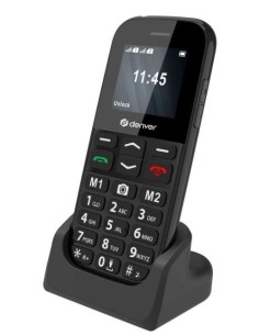 Denver BAS-18800L teléfono móvil 4,5 cm (1.77") Negro Teléfono para personas mayores