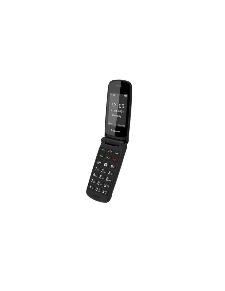 Denver BAS-24800L teléfono móvil 6,1 cm (2.4") Negro Teléfono para personas mayores