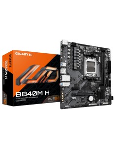 GIGABYTE B840M H Placa Base - Procesadores AMD Ryzen 9000, VRM de 5+2+2 fases, hasta 7200MHz DDR5 (O.C), 1xPCIe 4.0 M.2, LAN
