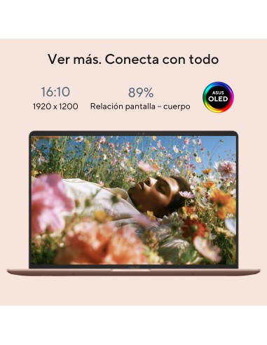 ASUS Zenbook 14 OLED UX3480KA-U2218W Copilot+ PC Copilot+ PC - Ordenador Portátil " WUXGA (AMD Ryzen AI 7 345, 16GB RAM, 512GB