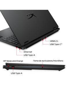 HP 15-GA0014NS ULTRA 7 355 512GB 16GB 15.3IN FREEDOS 210H 38,9 cm (15.3") 2K DDR5-SDRAM Wi-Fi 6 (802.11ax)