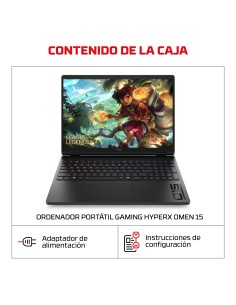 HP 15-GA0014NS ULTRA 7 355 512GB 16GB 15.3IN FREEDOS 210H 38,9 cm (15.3") 2K DDR5-SDRAM Wi-Fi 6 (802.11ax) 2