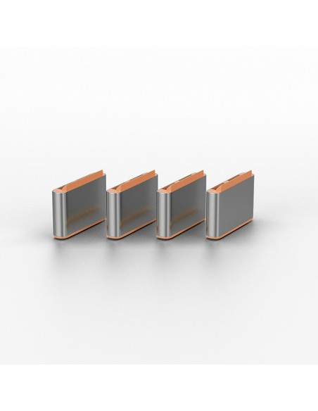 Lindy 40440 bloqueador de puerto USB Tipo C Naranja Acrilonitrilo butadieno estireno (ABS) 10 pieza(s)