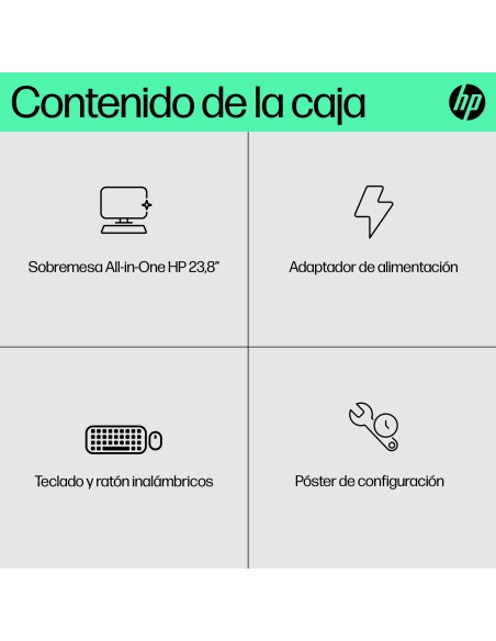 HP 24 -cr0130ns PC Intel® Core™ i5 i5-1335U 60,5 cm (23.8") 1920 x 1080 Pixeles PC todo en uno 16 GB DDR4-SDRAM 512 GB SSD