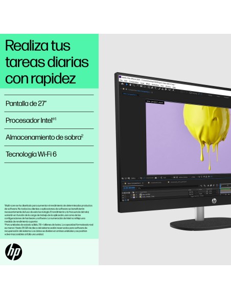 HP All-in-One 27-cr0090ns Intel® Core™ i5 i5-1335U 68,6 cm (27") 1920 x 1080 Pixeles PC todo en uno 16 GB DDR4-SDRAM 512 GB SSD