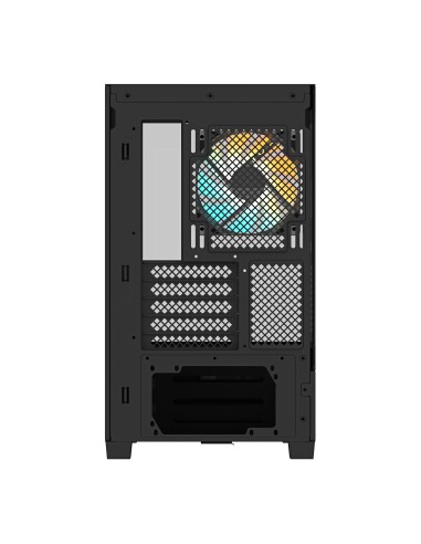 GIGABYTE C201 PANORAMIC Caja de PC – Torre Media, m-ATX, soporte para radiador de 360 mm, 3 ventiladores preinstalados, USB