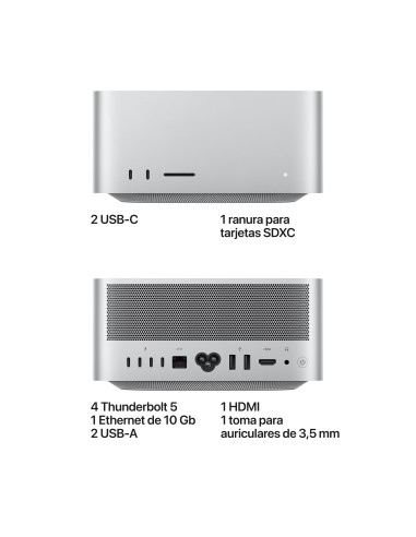 Apple Mac Studio   Chip M5 Max de con CPU de 18 núcleos y GPU de 32 núcleos, 512 GB SSD