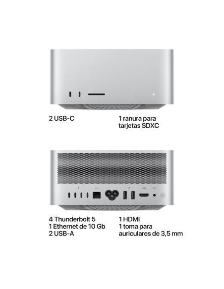 Apple Mac Studio   Chip M5 Max de con CPU de 18 núcleos y GPU de 32 núcleos, 512 GB SSD